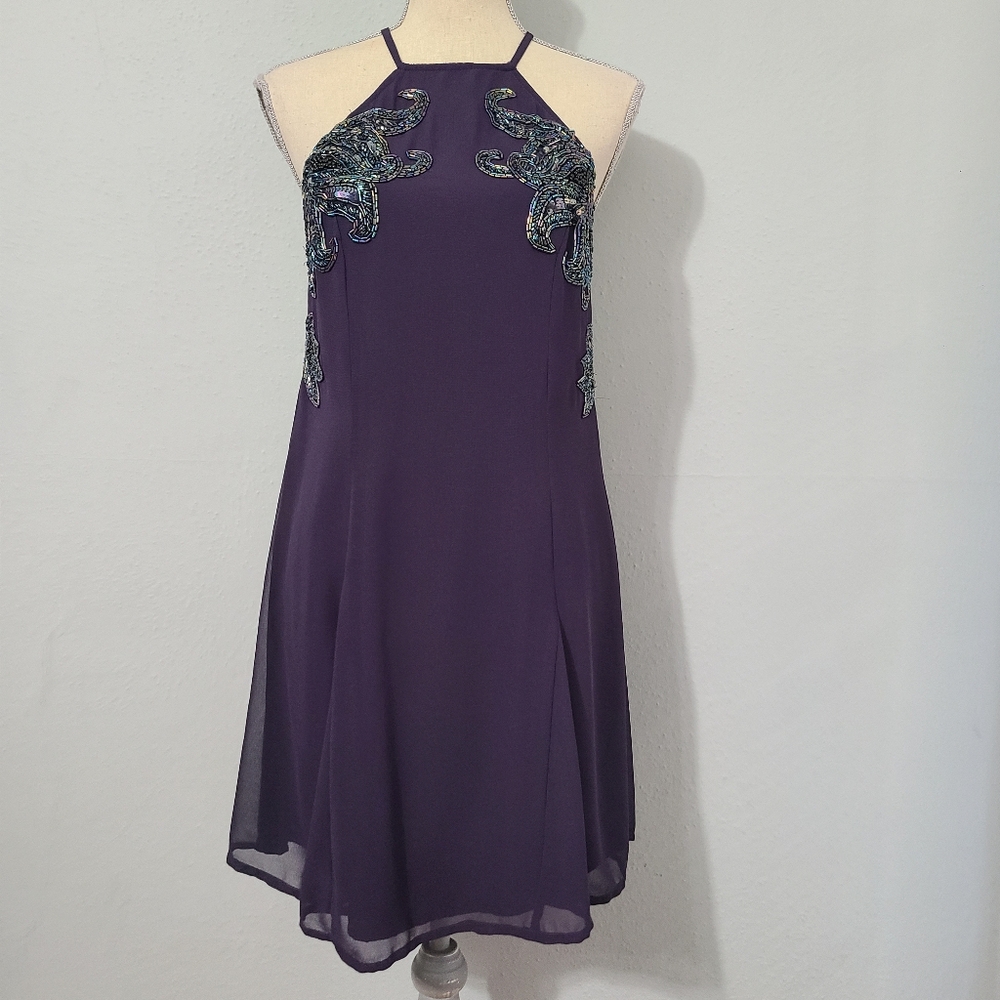 NBD Bria Embellished Dress in Dark‎ Indigo NWT Size Medium